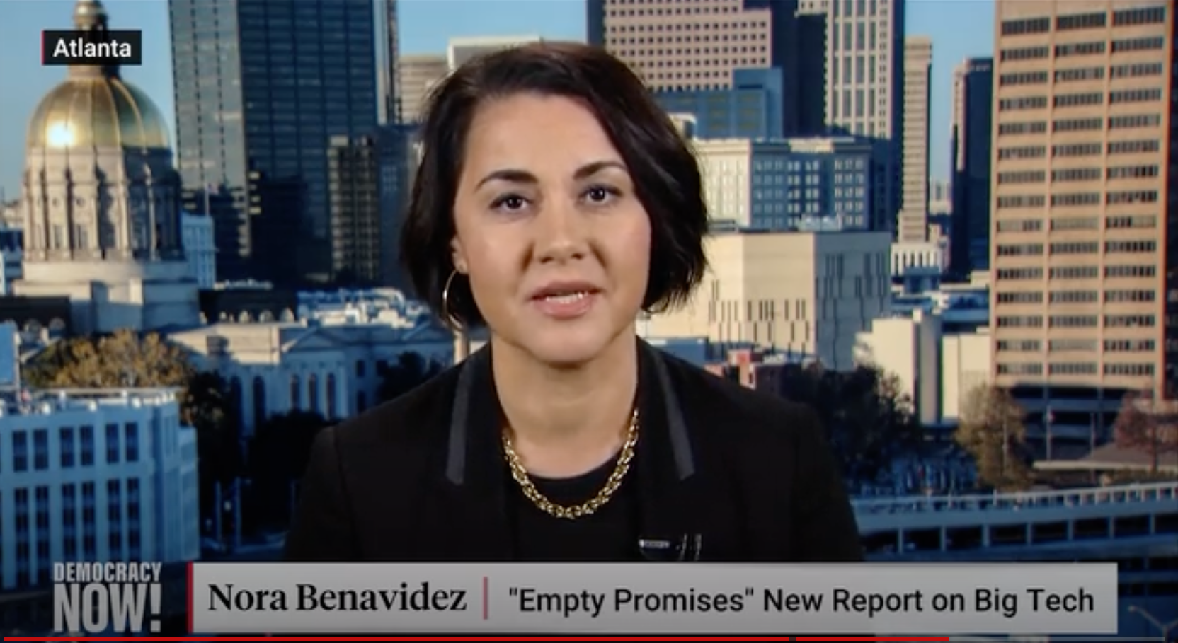 Free Press' Nora Benavidez speaking on Democracy Now